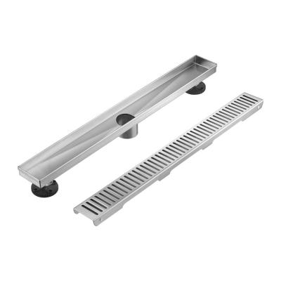 China 50.8mm Outer Diameter Long Stainless Steel Trap Shower Floor Drain for Hotel Bathrooms for sale