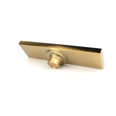 China Brass Linear Outdoor Long Shower Hidden Floor Drain for Washroom Modern Design 300*80mm for sale