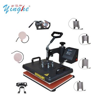 China Mug New 8 in 1 Combo Heat Transfer Machine Sublimation Heat Press Machine For Mug / Cap for sale