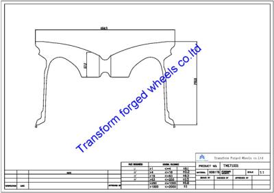 China TM171001 forging wheels blanks of 17*10 monoblock wheels raw blanks drawing or Machining blanks for sale