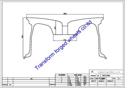 China TM2110502 21X10.5 inches forged wheels monoblock wheels blanks Dimple style barrel and rims for sale