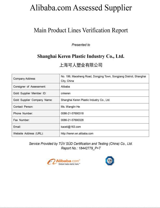 Tuv-sud - Shanghai Keren Plastic Industry Co., Ltd.