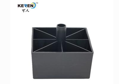 China KR-P0249 Durable Plastic Square Couch Legs 60mm Height Corrosion Resistance for sale