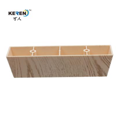 China KR-P0383 Cabinet Square Plastic Feet For Sofa Frame Natural Wood Color Anti Slip for sale