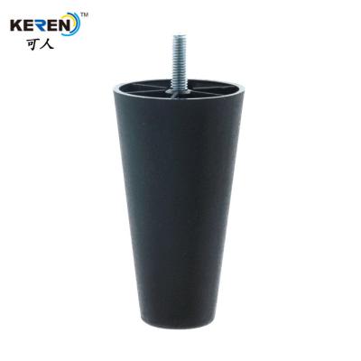 China KR-P0366 Decorative Tapered Cabinet Legs Black Light Yellow Color Quick Fitting for sale