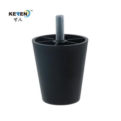 China KR-P0365 M8 Bolt Replacement Plastic Couch Legs PP Polypropylene Material Cabinet Use for sale