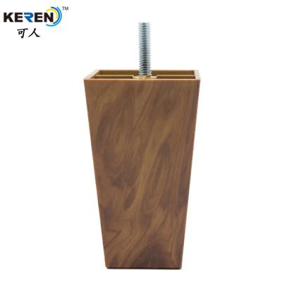 China KR-P0133W3 Decorative Replacement Plastic Couch Legs Walnut Color Anti Slip Heavy Duty for sale