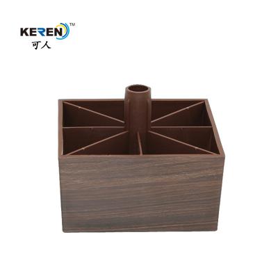 China KR-P0249W furniture feet 60mm height wood looking leg for bed for sale