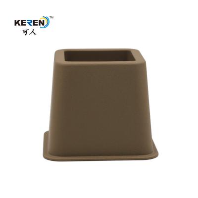 China KR-P0258K Plastic Brown 3 Inch Bed Risers , Adjustable Bed Frame Risers High Stability for sale