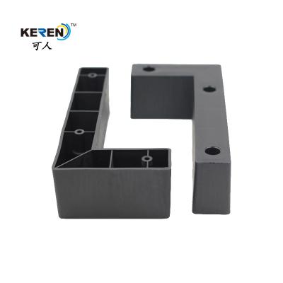 China KR-P0198 Corner L Shaped Furniture Legs 60mm Height For Sofa Frame Reduce Scratches for sale