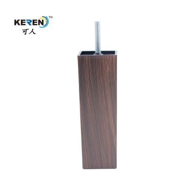 China KR-P0166W2 Wooden Color Replacement Plastic Couch Legs Easy Fitting Reduce Vibration for sale