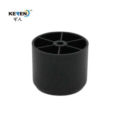 China KR-P0159 Smooth Round Furniture Legs , 50*45*40mm Plastic Bed Frame Feet Quick Install for sale