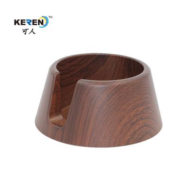 China KR-P0280 Modern Recessed Cup Holder , Anti Spill Drink Recessed Drink Holder Wood Grain for sale