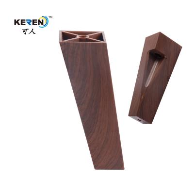 China KR-P0296W2 Modern Design Plastic Sofa Feet Replacement PP Brown Color 150mm Height for sale