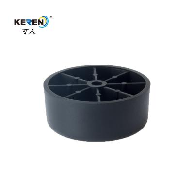 China KR-P0368 24mm Height Round Furniture Feet Sofa Plastic Legs High Durability KR-P0368 for sale