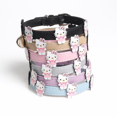 China Wholesale Hot Selling Personalized Vegan Charms Animal Products Custom Fake PU Leather Belts By Collar And Cercical Collar Dog Leash for sale