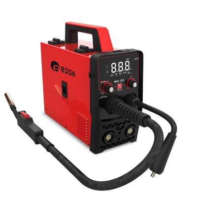 China Hotels EDON MIG-215 GAS CO2 GASLESS MIG WELDING MACHINE 4 IN 1 3 IN 1 MAG Muttahida Majlis-e-Amal MIG WELDER for sale