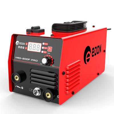 China EDON MIG-200F GASLESS MINI WELDING MACHINE GASLESS FLUX CABLE MIG soldador MIG WELDER for sale