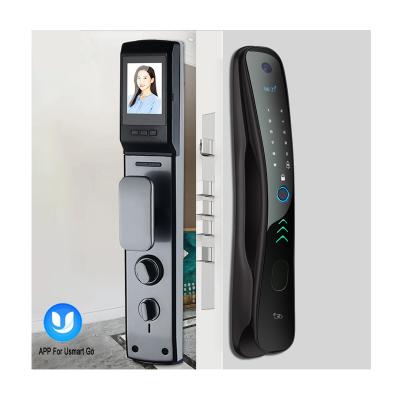 China Home Office Usmart Apartments Vanish Smart Door Lock With Camera Digital Smart Lock New Biometric Fingerprint Lock for sale