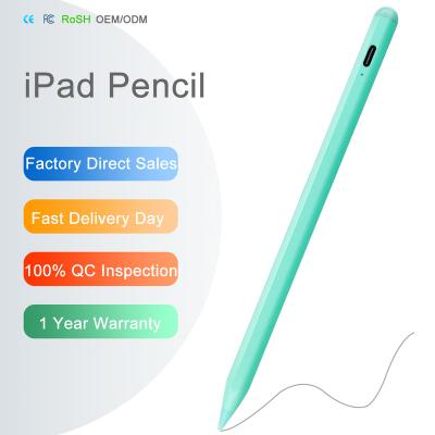 China Mobile Phone Hot Sales Instant Access Touch Pens Custom With Pom 1.5mm Fine Point Tip Palm Rejection Stylus Pen For Apple Pencil 2 for sale