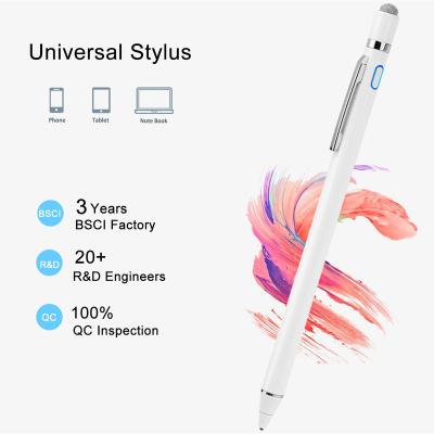 China Universal 1.5mm Super Fine Point Tip Stylus Pen For Mobile Phone Dell Laptop Pen Compatible With Android Ios For Touch Pencil for sale