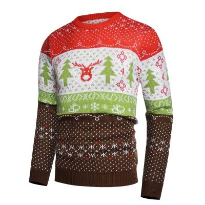 China 2022 OEM/ODM Anti-Wrinkle Christmas Sweater Unisex O-Neck Knitted Ugly Oversized Christmas Knitted Pullover Sweater for sale