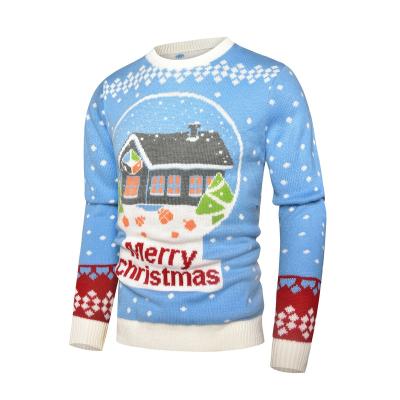 China 2022 OEM/ODM Anti-Wrinkle Christmas Sweater Unisex O-Neck Knitted Ugly Oversized Christmas Knitted Pullover Sweater for sale