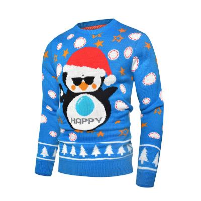 China 2022 OEM/ODM Anti-Wrinkle Christmas Sweater Unisex O-Neck Knitted Ugly Oversized Christmas Knitted Pullover Sweater for sale