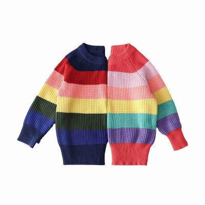 China Autumn Girls Fashion Polyester Knitwear Anti-Shrink Pullover Long Sleeve Sweater for sale