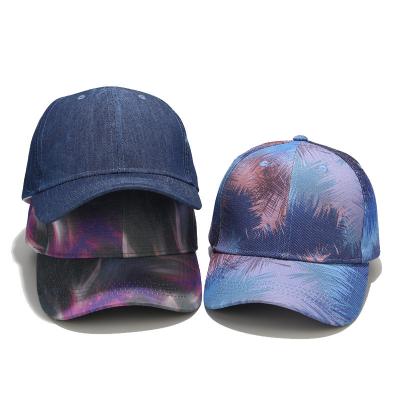 China 2021 COMMON Hip Hop Adults Men Fashion Hats Supplier Blank Tie Dye Baseball Caps OEM for sale