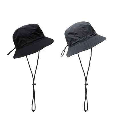 China Wholesale Manufacturers Men's Breathable Hikingable Foldable Quick Comfort Fisherman Drying Soft Custom Bucket Hat With Drawstring for sale