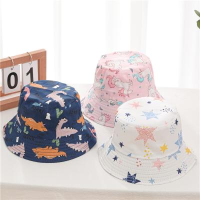 China Breathable Comfort Outdoor Cute Summer Customized Children Boys Kids Printed Bucket Hats for sale