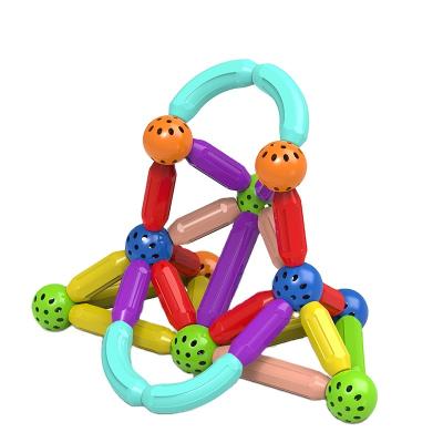 China Intelligence Diy Magnetic Building Constructor Variety Developing Early Learning Magnetic Rod Building Blocks For Children Toys for sale