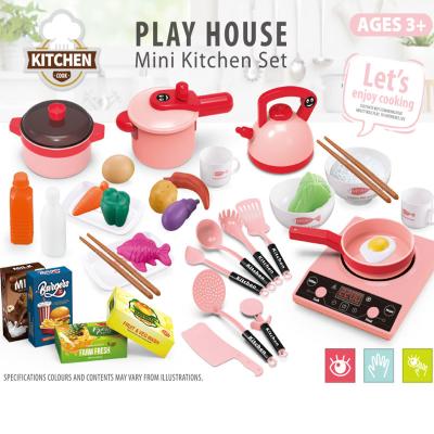 China 2022 Hot Selling Funny Educational Toy Children's Toy Girls Cooking Pretend Play Educational Kitchen Play Sets With Wholesale Price for sale