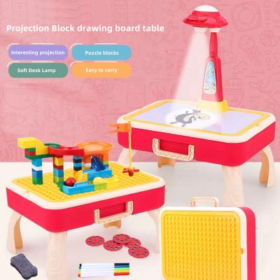 China Kids Learn To Paint Kid's Drawing Board Project Plays Light Up Music Displays Learning UFO Projection Drawing Other Educational Toys for sale