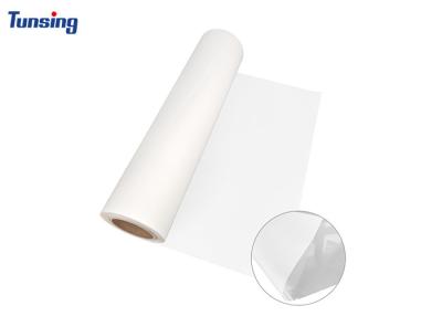 China Matt Transparent PET Heat Transfer Film DTF Transfer Paper One Side Polish One Side Gum for sale