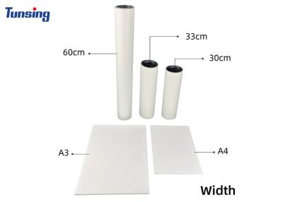 China 0.075mm Thickness Pet Film 30cm 33cm 60cm Width Dtf PET for sale