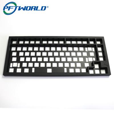 China Custom Aluminum Keyboard Milling Parts with Black Oxidation Processing Services for sale