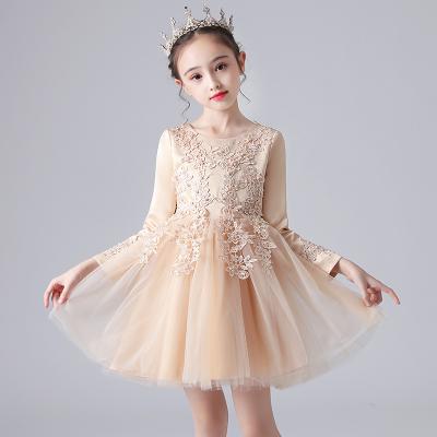 China 2021 New Fashion Children Girls Dry Cleaning Dress Piano Performance Short Suit Autumn And Winter Clothing for sale