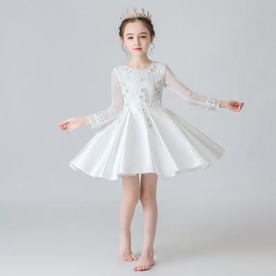 China Dry cleaning 2021 new children girls wedding dresses top grade factory outlet autumn and winter wholesale dress skirt for sale