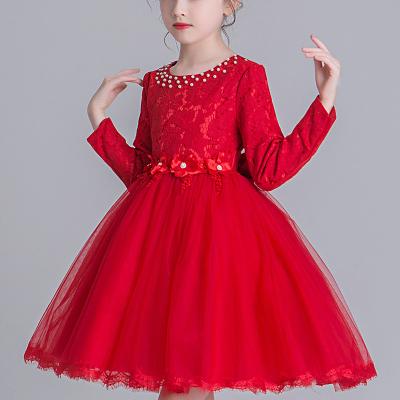 China Breathable Kids Clothing Hot Sale Daily Tutu Dress With Flower Pattern Party Dress Kids Princess Wholesale Girls Dress for sale