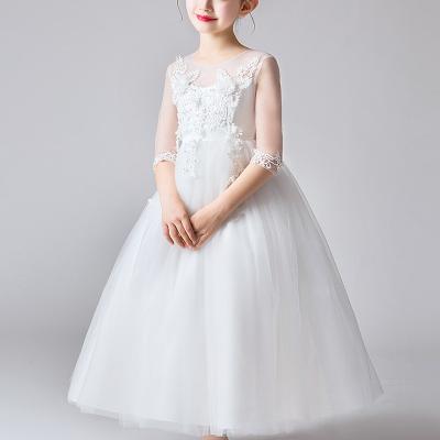 China Factory Direct Selling Bridesmaid Dress Breathable Princess Baby Girl's Casual Birthday Party Wedding Girl Dress Kids Girls Clothes for sale