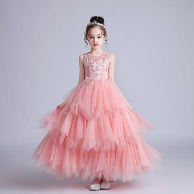 China New 2021 Dry Cleaning Princess Costume Kids Flower Dress Factory Outlet Elegant Wedding Dress For Girl Clothes for sale