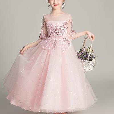 China 2020 Breathable New Princess Dress Party Birthday Girl Princess Dress Kids Girls Performance Fashion Bridesmaid Dress Wedding Mini Casual for sale