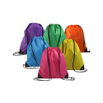 China Wholesale High Quality Durable Anti-theft Gift Light Weight Promotion Gym Sports Custom Drawstring Bags With Zipper Pocket And Earphone Hole for sale