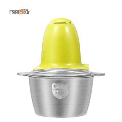 China Electric Food Chopper Mixer Multifunctional Food Processor Household Kitchen Stainless Steel Meat Machine for sale