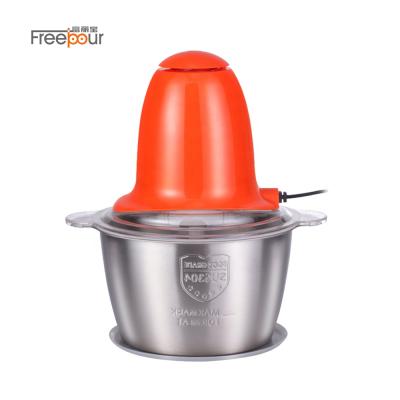 China 2020 High Quality India Household Home Equipment Small Portable 220v Electric Food Chopper With SUS304 Level Mark Bowl for sale