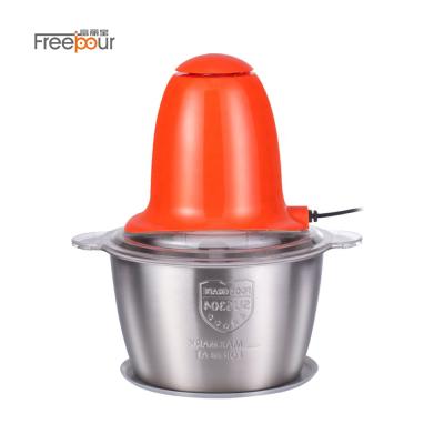 China New Sustainable 200W ABS Plastic Cover Stainless Steel 2L Vegetable Bowl Mini Chopper With BS Plug for sale