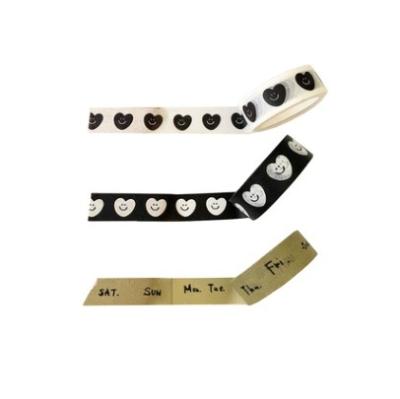 China INS Decorative Sticker Heart DIY Girl Hand Tear Paper Adhesive Tape Cute Hand Account And Paper Tape Material for sale