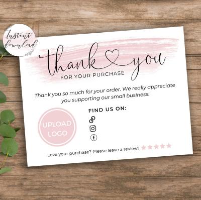 China Custom Baby Shower / Business Greeting / Wedding / Business Thank You Invitation Cards Wedding Baby Shower Photo Thank You Card for sale